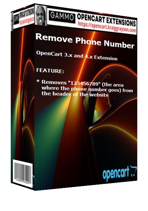 Remove Phone Number – OpenCart 3.x and 4.x